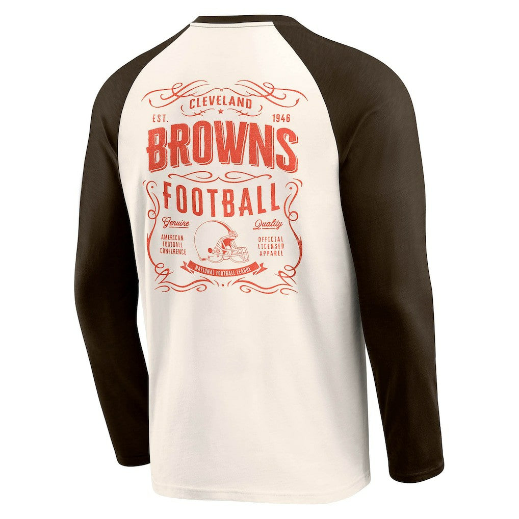 Cleveland Browns Darius Rucker Collection Raglan Henley T-Shirt | NFL Sale