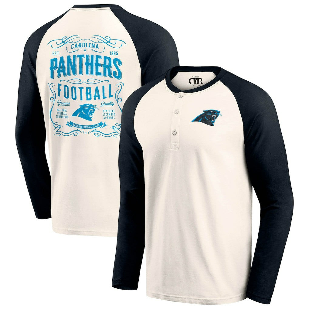 Carolina Panthers Darius Rucker Collection Raglan Henley T-Shirt | NFL US