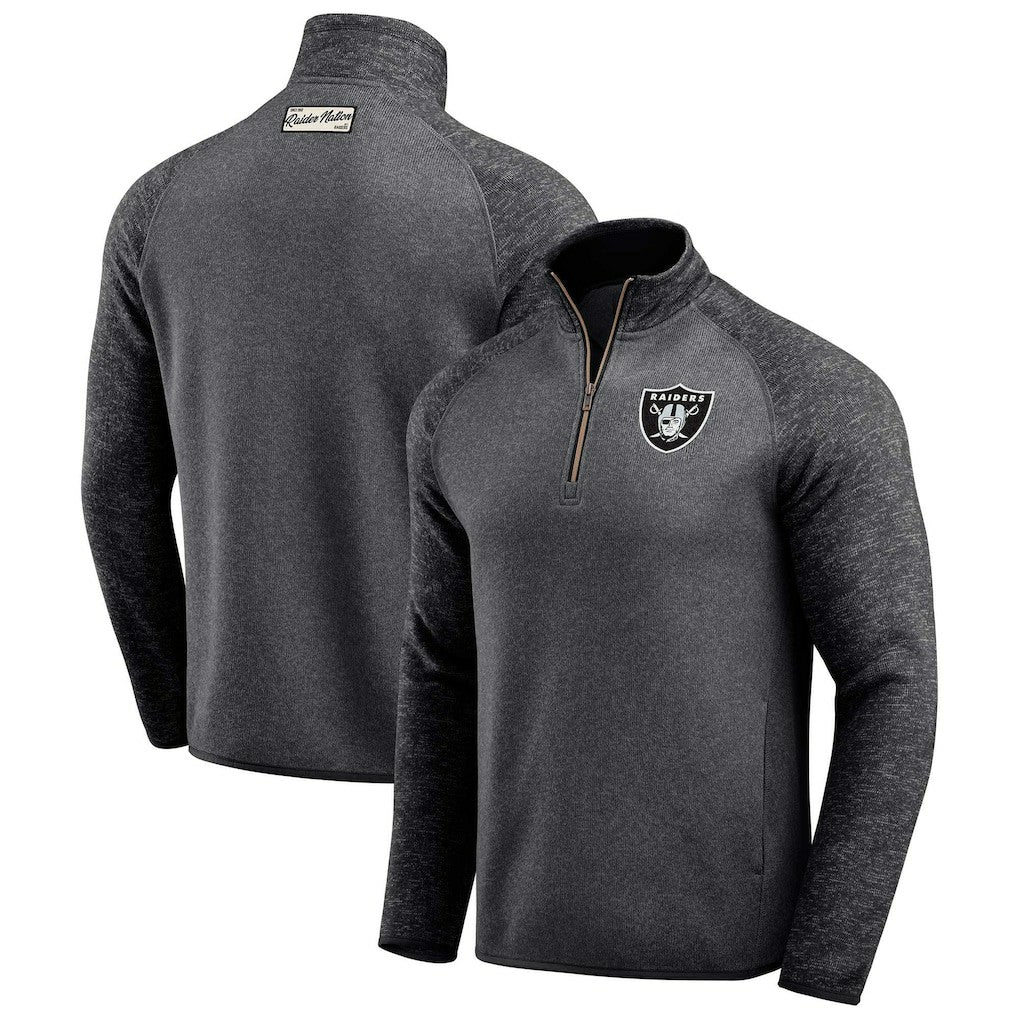 Las Vegas Raiders Darius Rucker Collection Tonal Quarter-Zip Jacket | NFL Discount