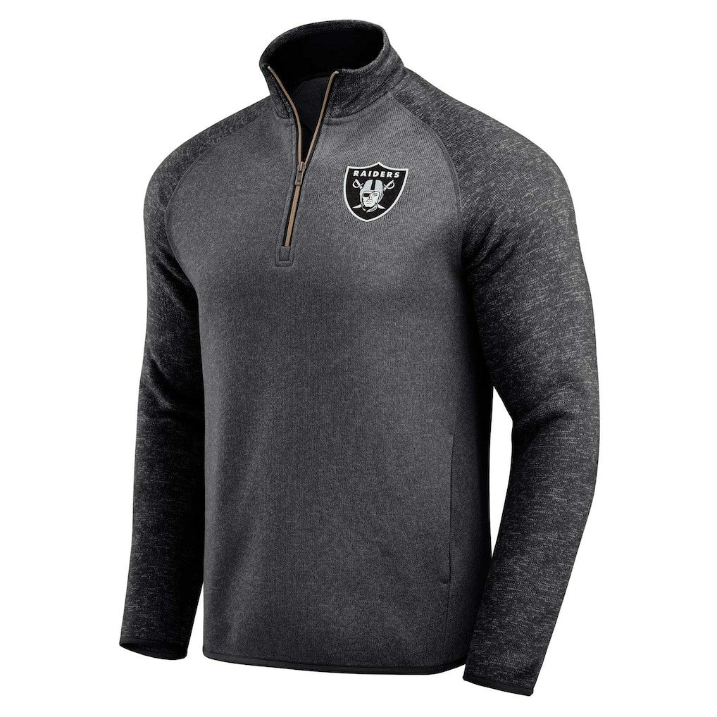 Las Vegas Raiders Darius Rucker Collection Tonal Quarter-Zip Jacket | NFL Discount