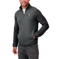 Las Vegas Raiders Darius Rucker Collection Tonal Quarter-Zip Jacket | NFL Discount