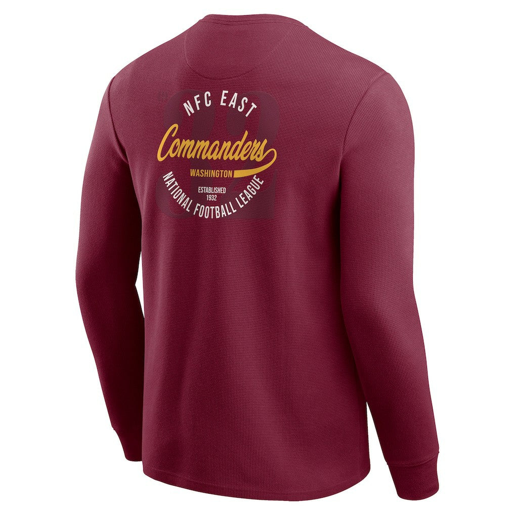 Washington Commanders Darius Rucker Collection Washed Waffle-Knit Long Sleeve T-Shirt | NFL Online