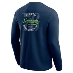 Seattle Seahawks Darius Rucker Collection Washed Waffle-Knit Long Sleeve T-Shirt | NFL New