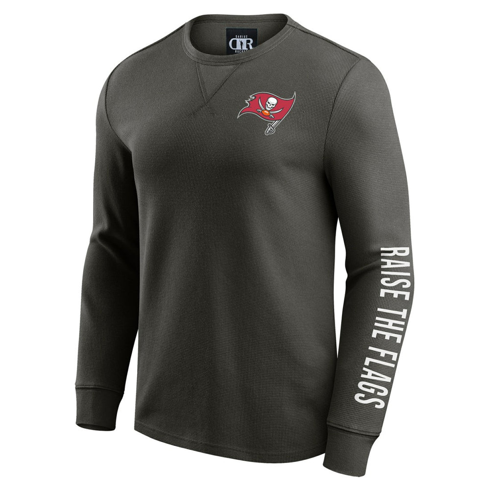 Tampa Bay Buccaneers Darius Rucker Collection Washed Waffle-Knit Long Sleeve T-Shirt | NFL Online