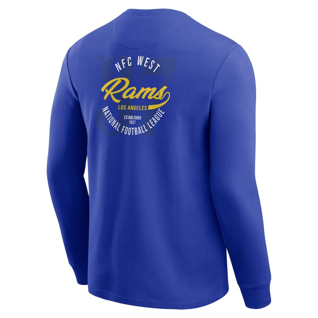 Los Angeles Rams Darius Rucker Collection Washed Waffle-Knit Long Sleeve T-Shirt | NFL Sale