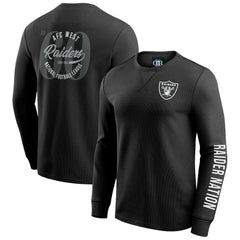 Las Vegas Raiders Darius Rucker Collection Washed Waffle-Knit Long Sleeve T-Shirt | NFL Hot