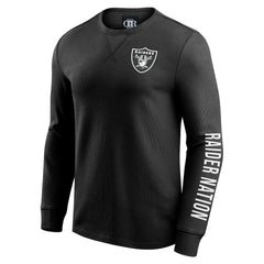 Las Vegas Raiders Darius Rucker Collection Washed Waffle-Knit Long Sleeve T-Shirt | NFL Hot