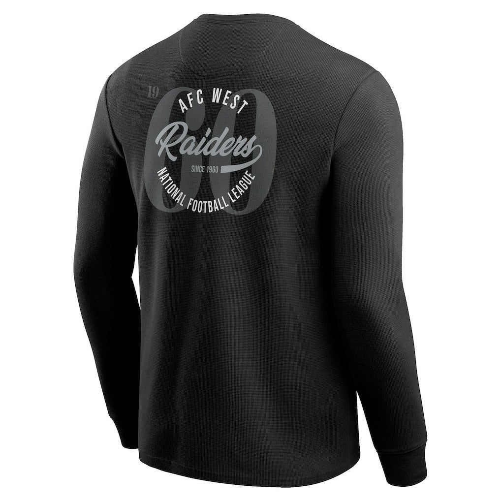 Las Vegas Raiders Darius Rucker Collection Washed Waffle-Knit Long Sleeve T-Shirt | NFL Hot