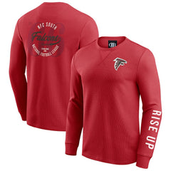 Atlanta Falcons Darius Rucker Collection Washed Waffle-Knit Long Sleeve T-Shirt | NFL Sale