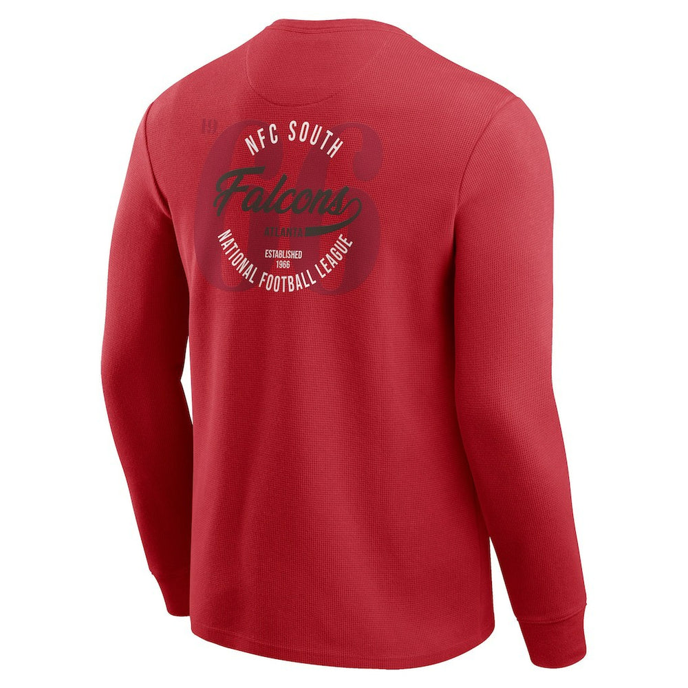 Atlanta Falcons Darius Rucker Collection Washed Waffle-Knit Long Sleeve T-Shirt | NFL Sale