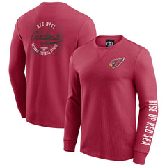 Arizona Cardinals Darius Rucker Collection Washed Waffle-Knit Long Sleeve T-Shirt | NFL Online
