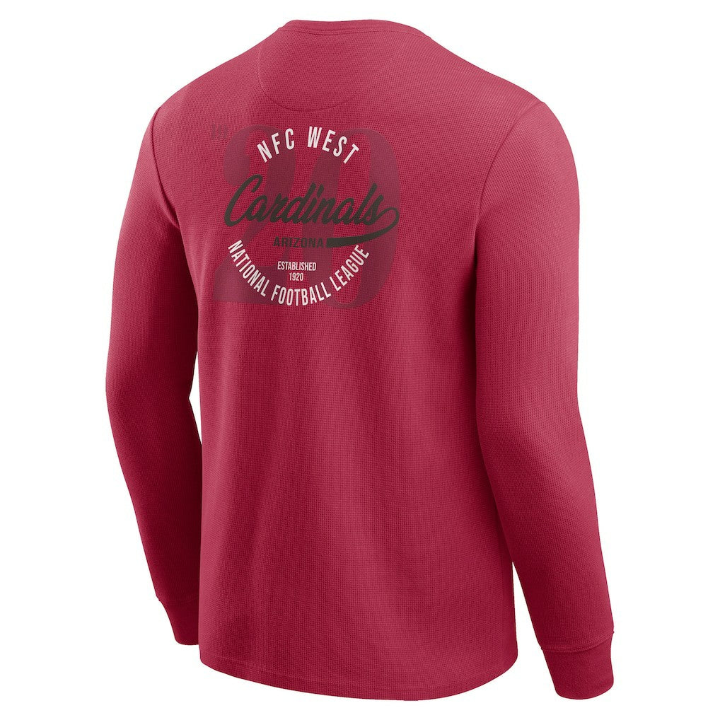 Arizona Cardinals Darius Rucker Collection Washed Waffle-Knit Long Sleeve T-Shirt | NFL Online