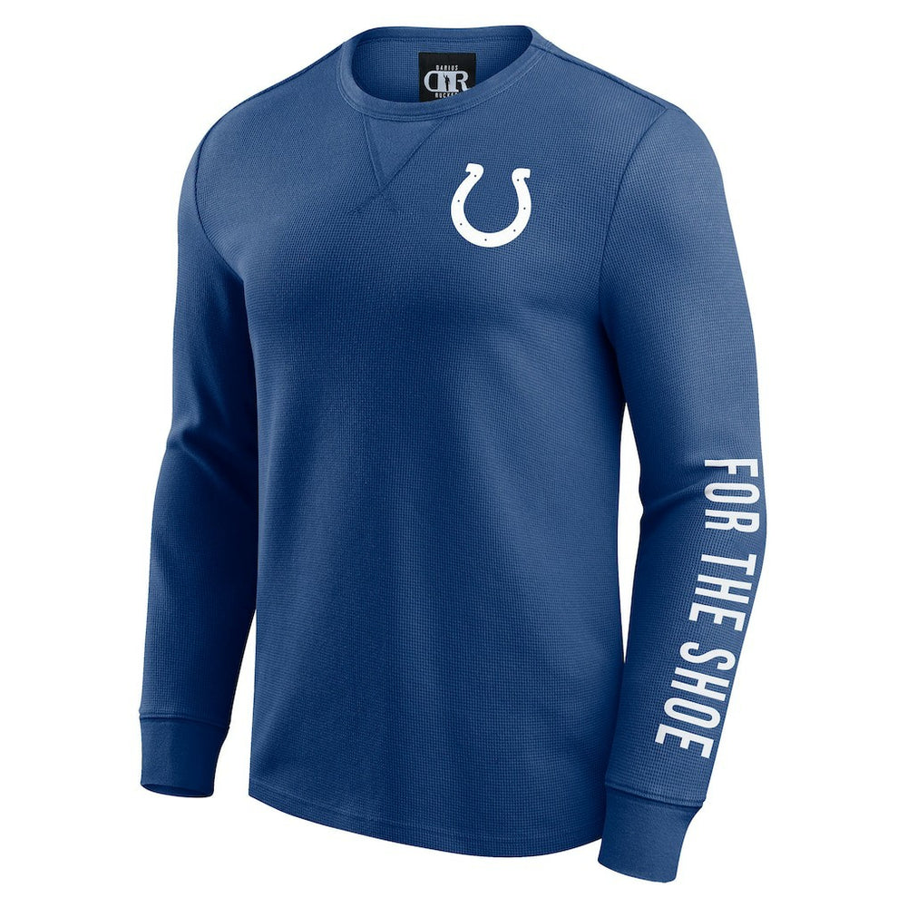 Indianapolis Colts Darius Rucker Collection Washed Waffle-Knit Long Sleeve T-Shirt | NFL Sale