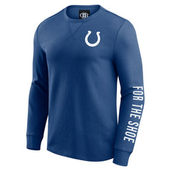 Indianapolis Colts Darius Rucker Collection Washed Waffle-Knit Long Sleeve T-Shirt | NFL Sale