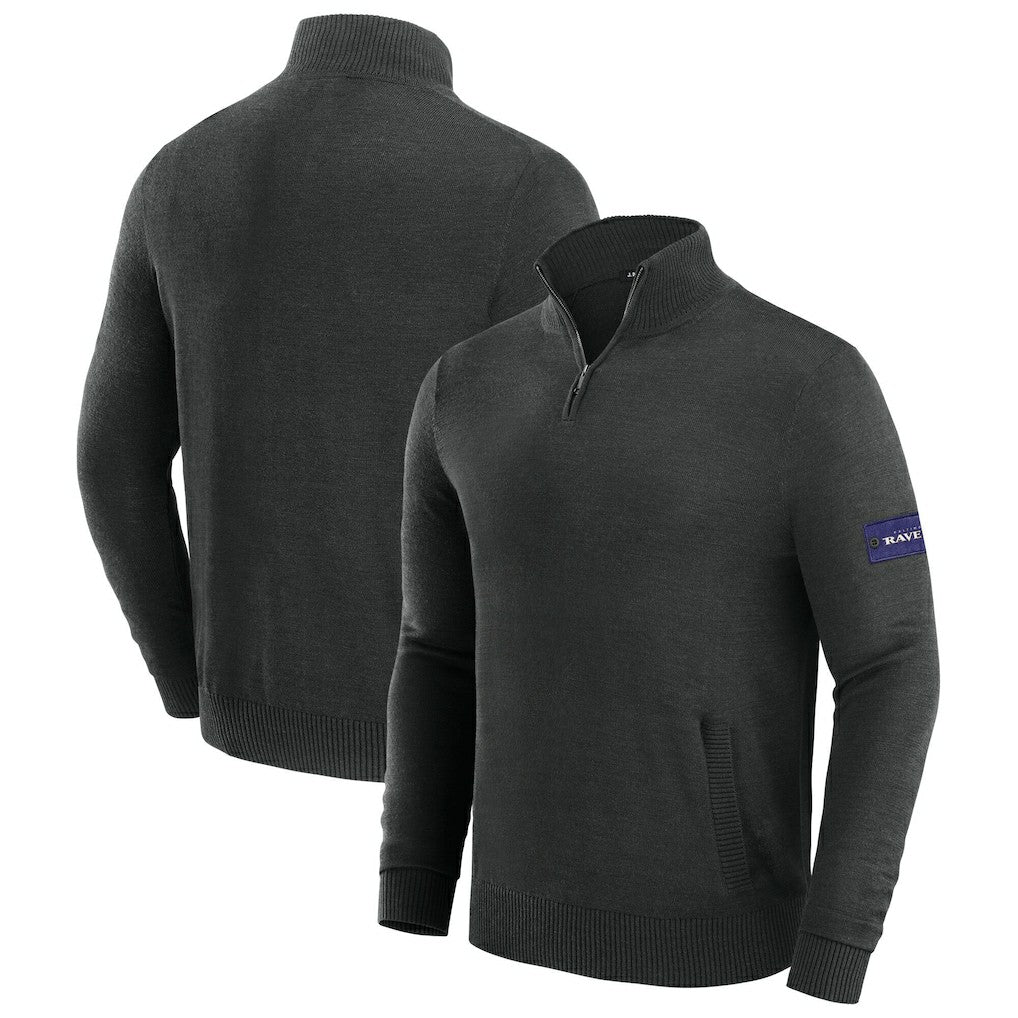 Baltimore Ravens J. Palmer Franchise Quarter-Zip Sweater | NFL Discount