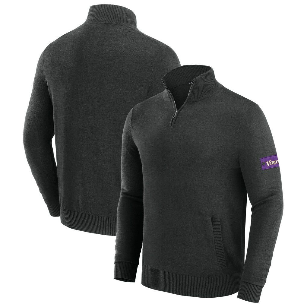 Minnesota Vikings J. Palmer Franchise Quarter-Zip Sweater | NFL Hot