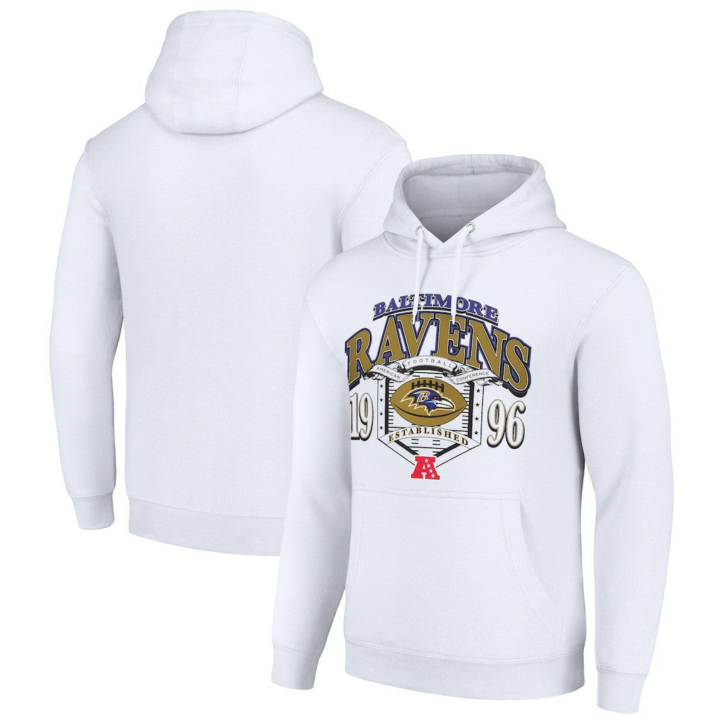 Baltimore Ravens Starter 80s Retro Pullover Hoodie | NFL Discount