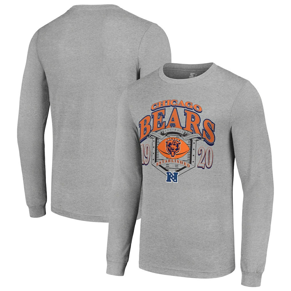 Chicago Bears Starter Retro Long Sleeve Graphic T-Shirt | NFL Hot