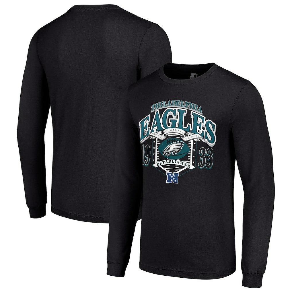 Philadelphia Eagles Starter Retro Long Sleeve Graphic T-Shirt | NFL Outlet