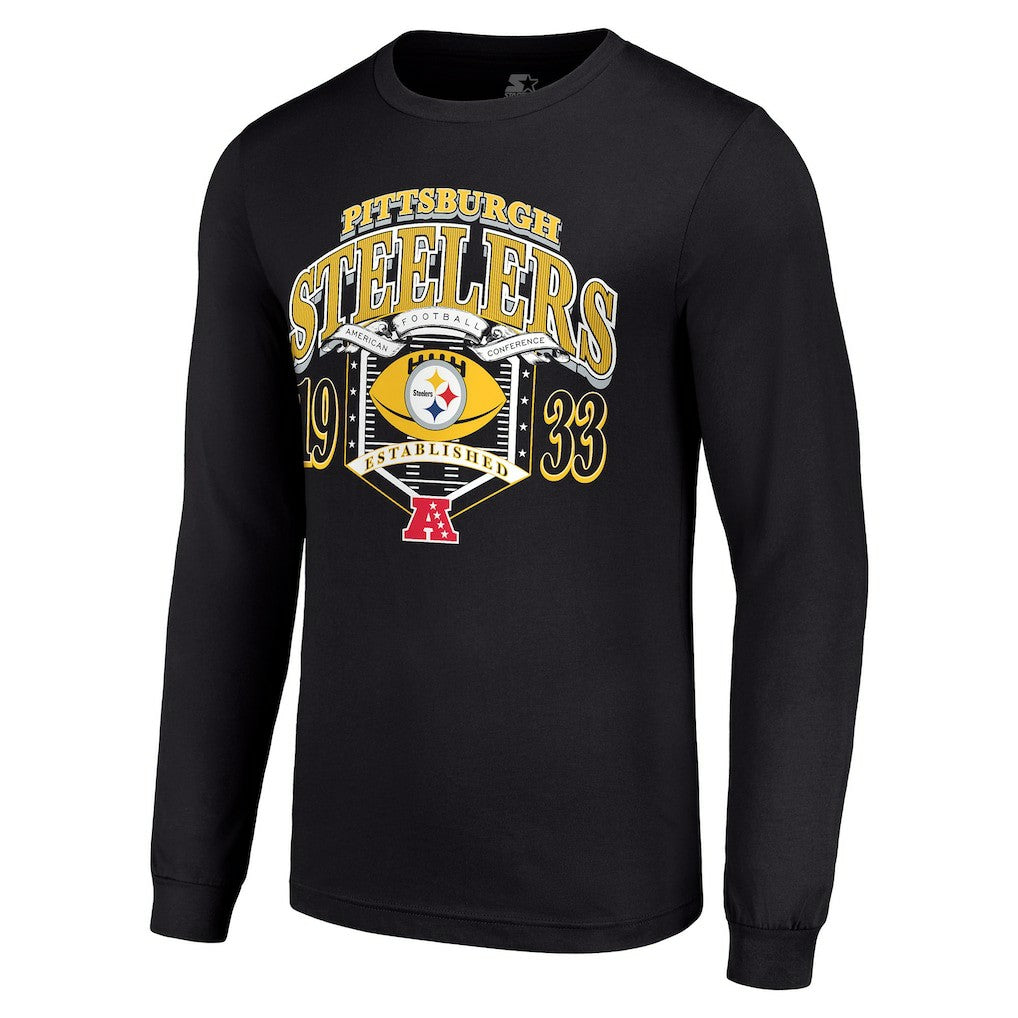 Pittsburgh Steelers Starter Retro Long Sleeve Graphic T-Shirt | NFL Discount