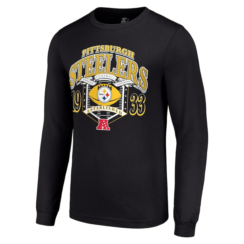 Pittsburgh Steelers Starter Retro Long Sleeve Graphic T-Shirt | NFL Discount
