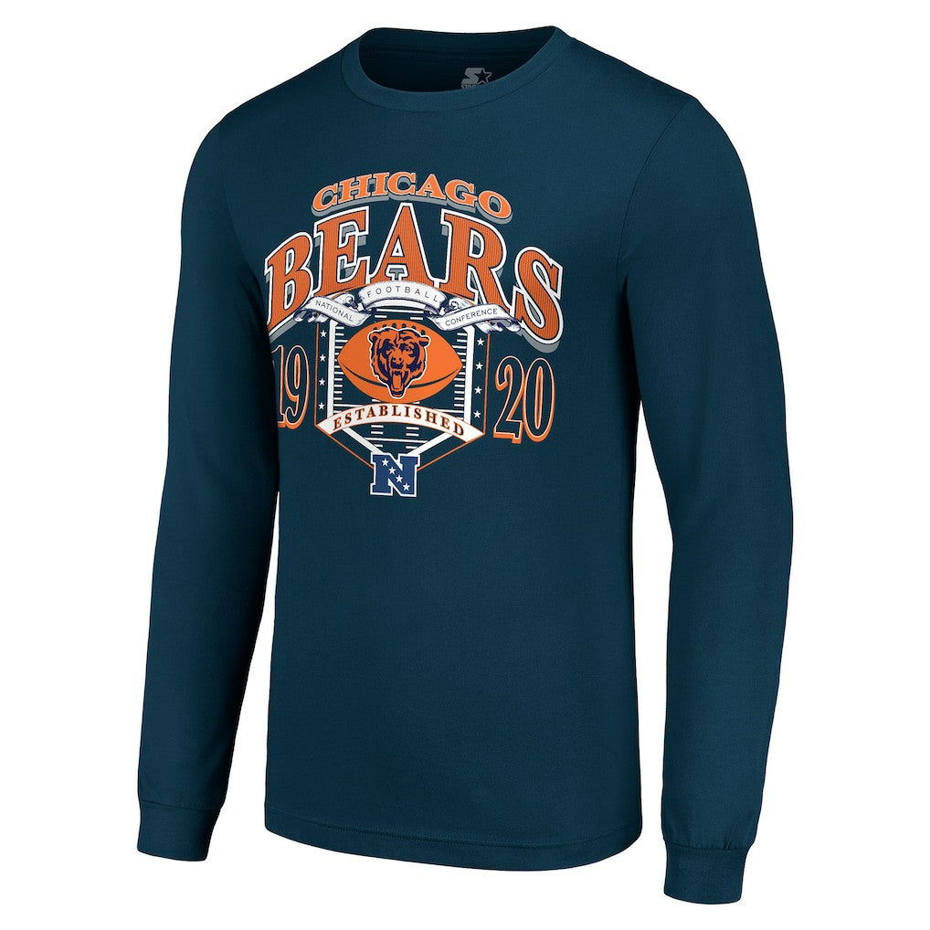 Chicago Bears Starter Retro Long Sleeve Graphic T-Shirt | NFL Outlet