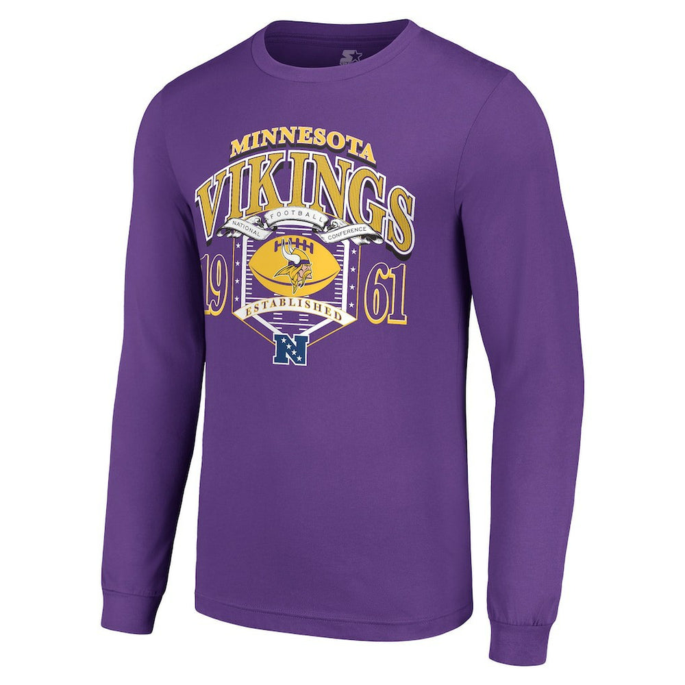 Minnesota Vikings Starter Retro Long Sleeve Graphic T-Shirt | NFL On sale