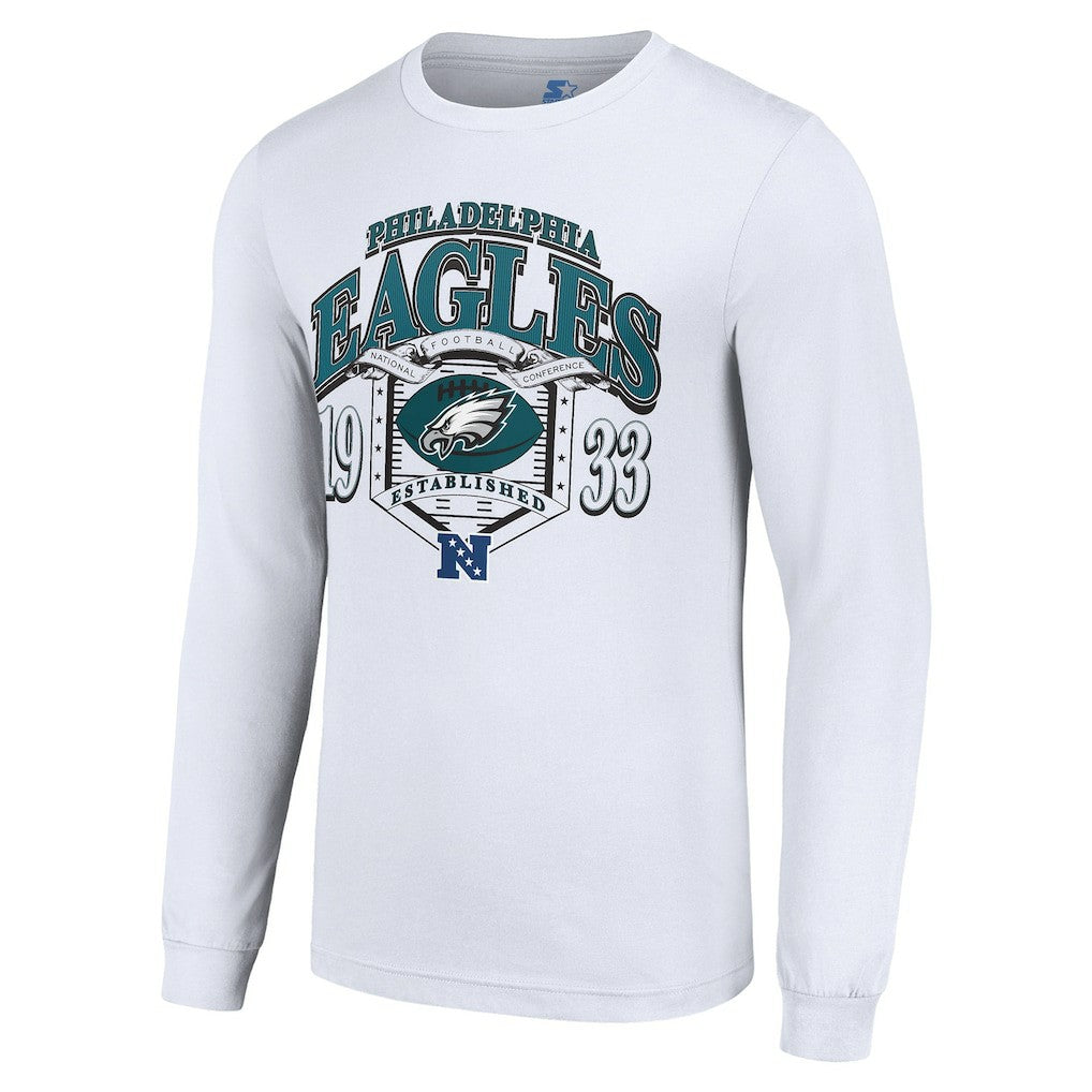Philadelphia Eagles Starter Retro Long Sleeve Graphic T-Shirt | NFL Discount