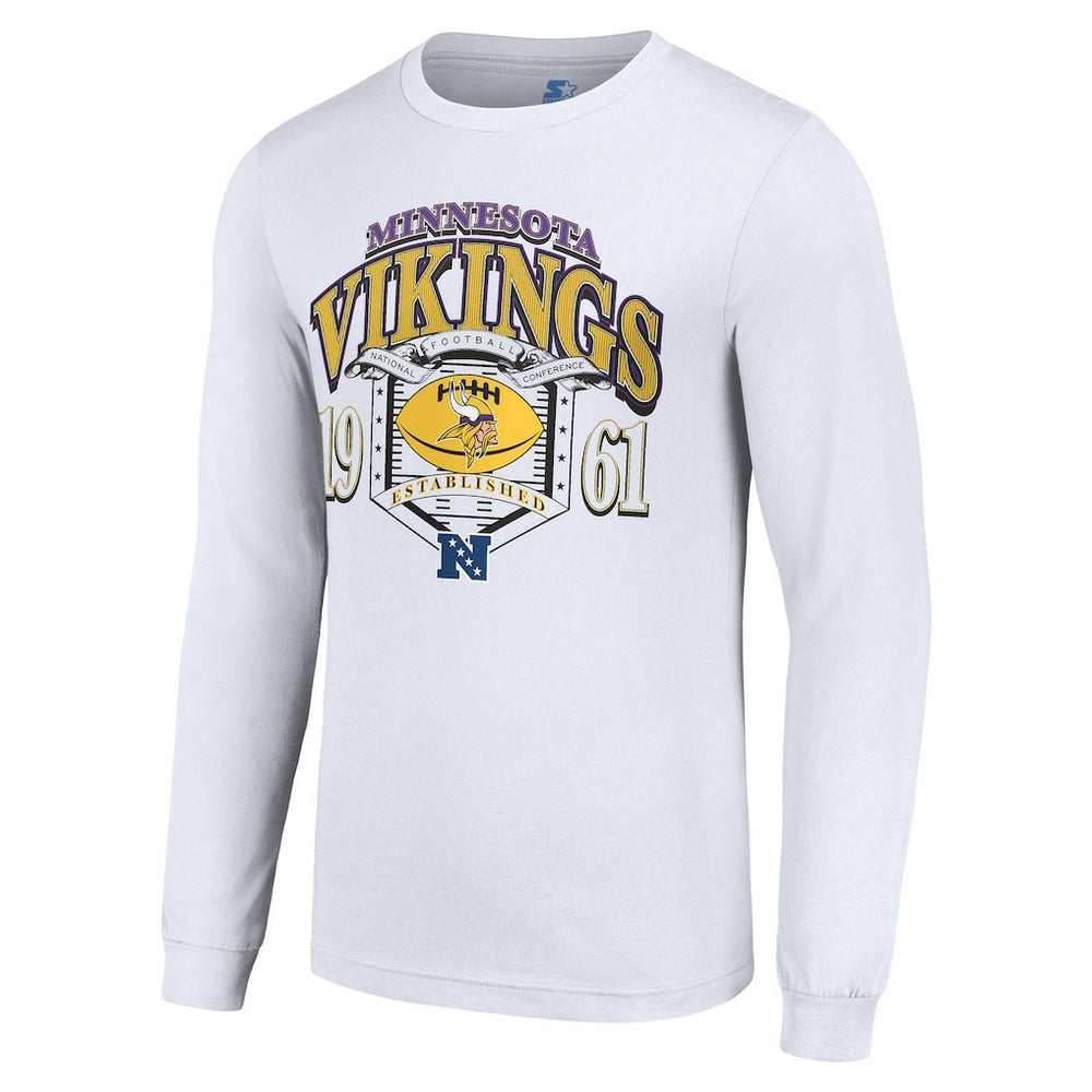 Minnesota Vikings Starter Retro Long Sleeve Graphic T-Shirt | NFL US