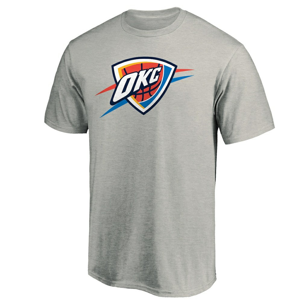 Heather Gray Oklahoma City Thunder Primary Logo T-Shirt | NBA