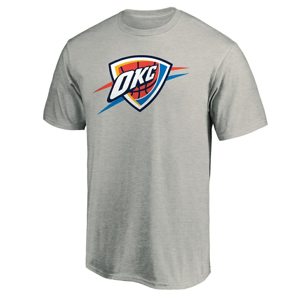 Heather Gray Oklahoma City Thunder Primary Logo T-Shirt | NBA