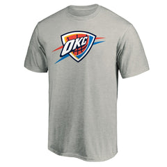 Heather Gray Oklahoma City Thunder Primary Logo T-Shirt | NBA