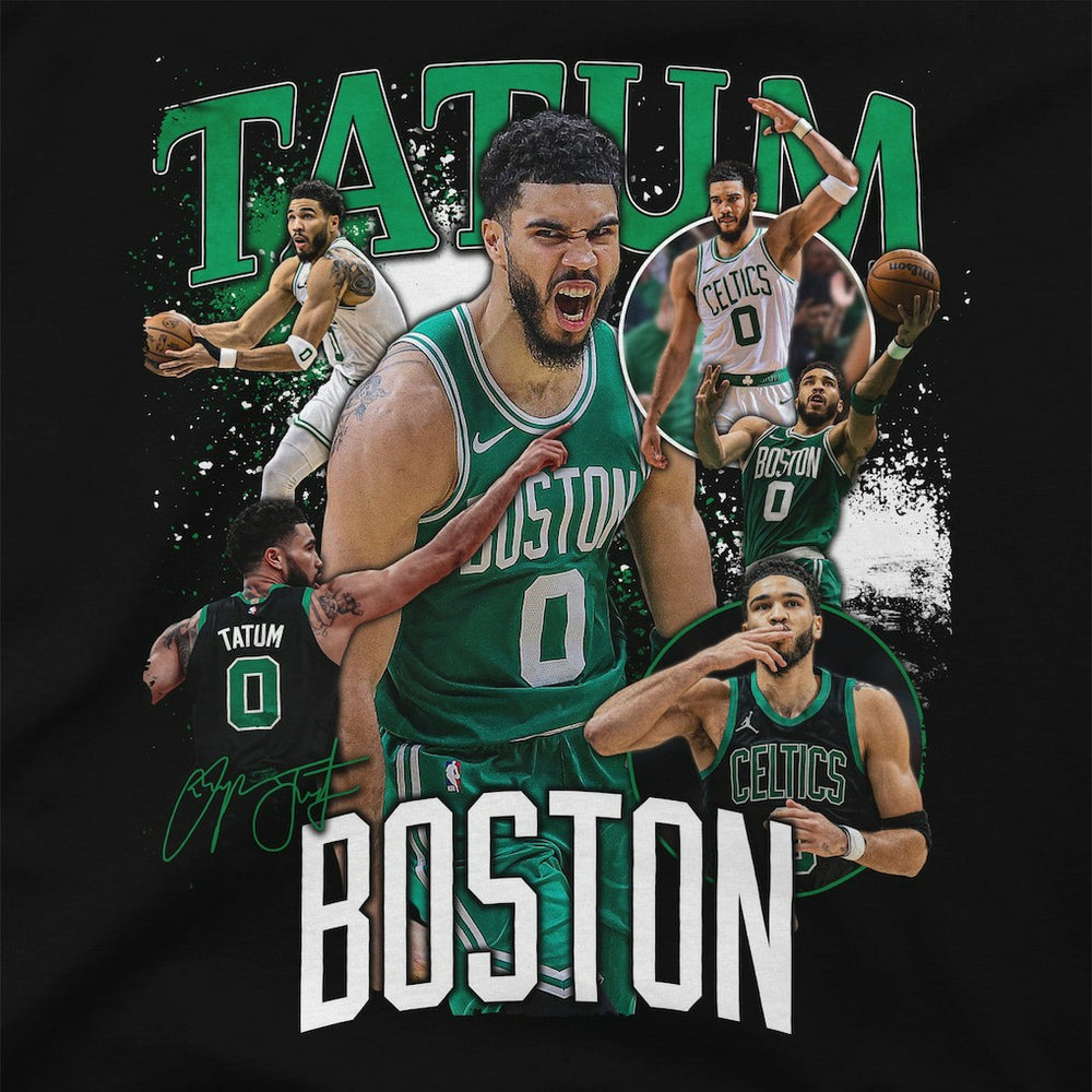 Black Jayson Tatum Boston Celtics Stadium Essentials Unisex Player Crossroads T-Shirt | NBA