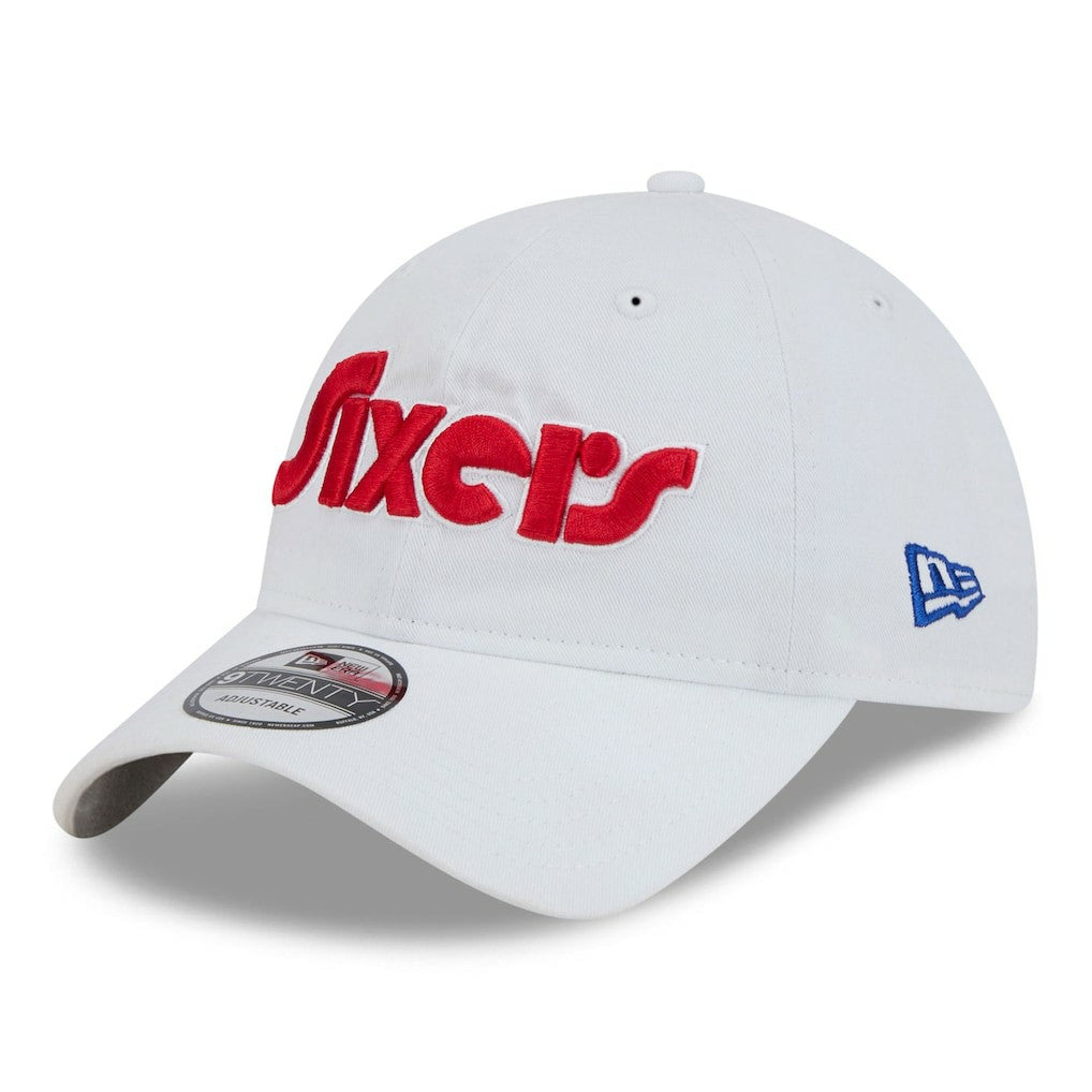 White Philadelphia 76ers 2024/25 City Edition 9TWENTY Adjustable Hat | NBA
