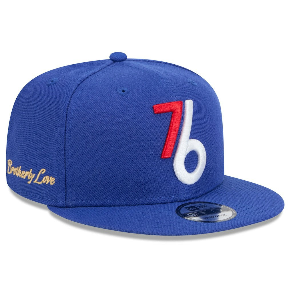 Royal Philadelphia 76ers 2024/25 City Edition Alternate 9FIFTY Snapback Hat | NBA