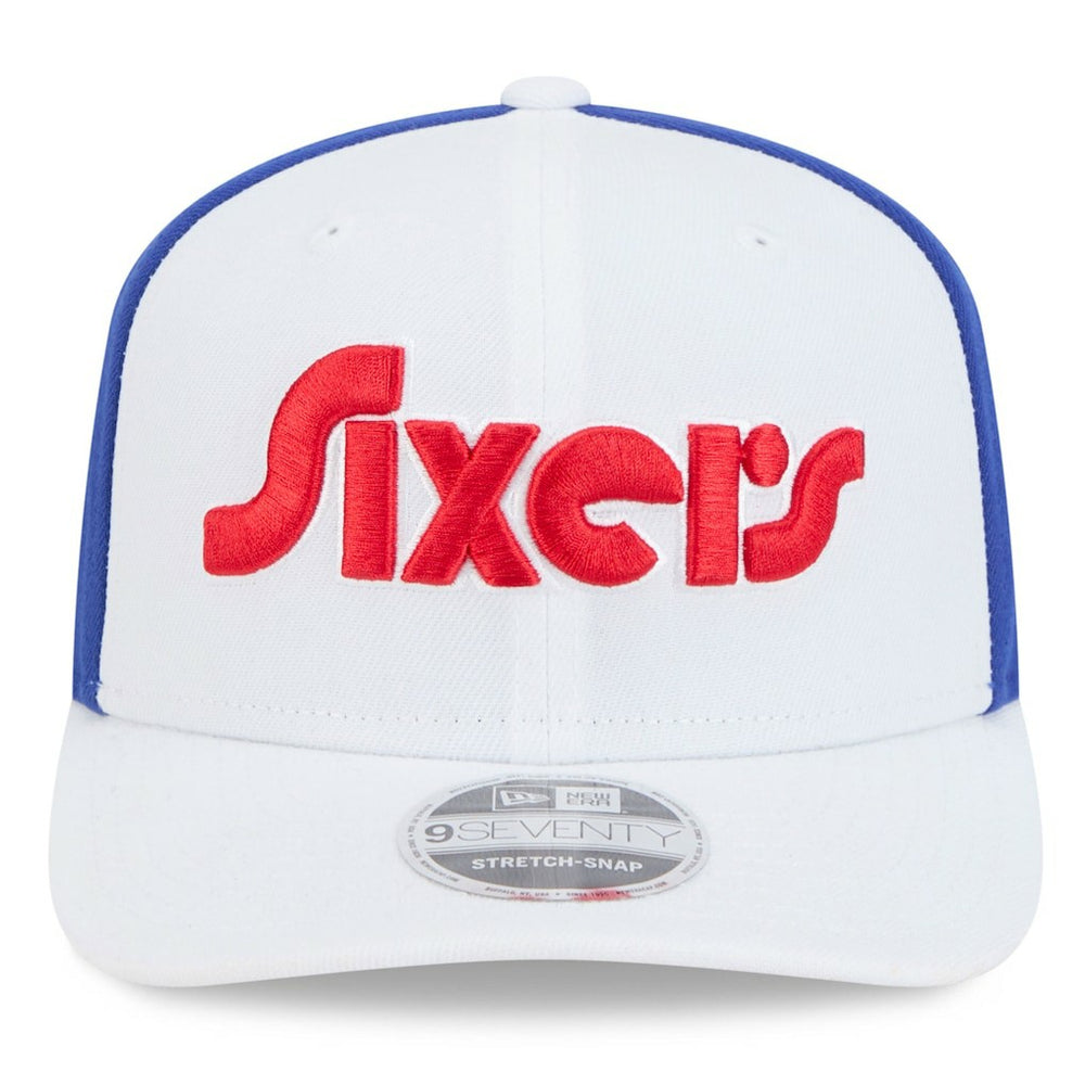 White Philadelphia 76ers 2024/25 City Edition 9SEVENTY Stretch-Snap Hat | NBA