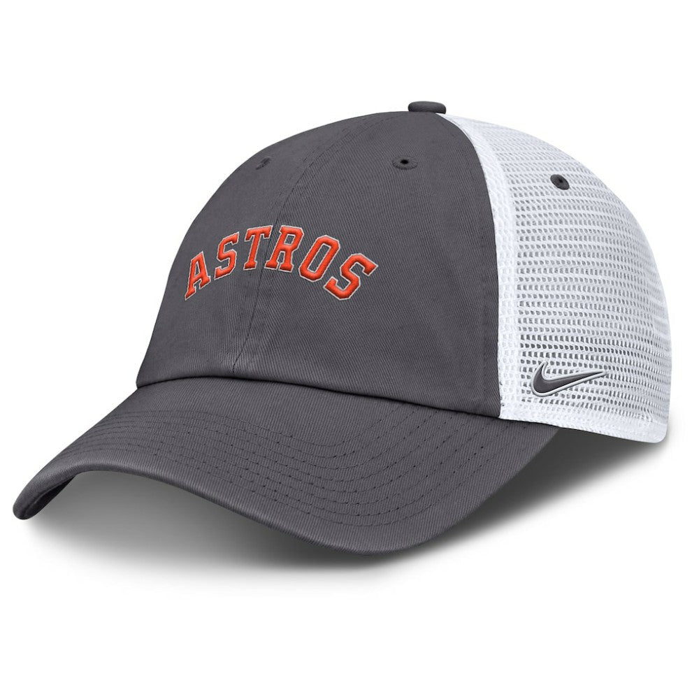 Houston Astros Nike Wordmark Club Adjustable Trucker Hat - MLB Hats
