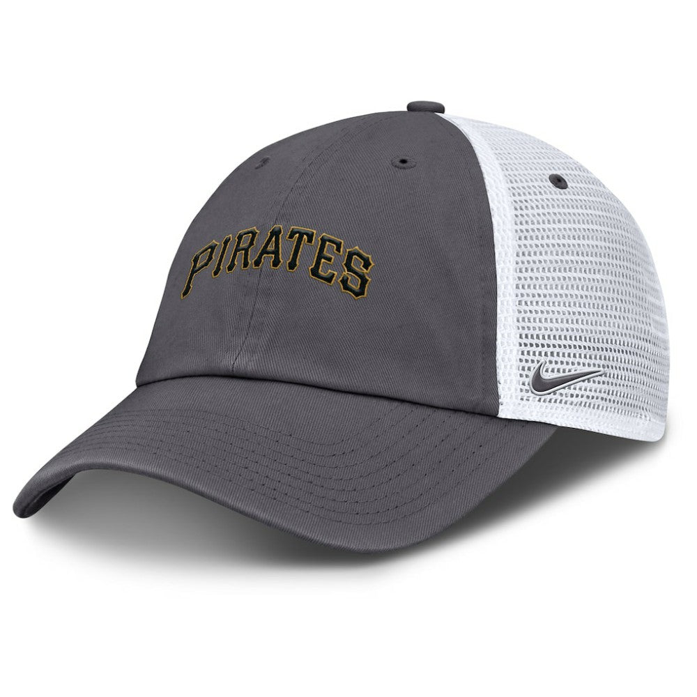 Pittsburgh Pirates Nike Wordmark Club Adjustable Trucker Hat - MLB Hats