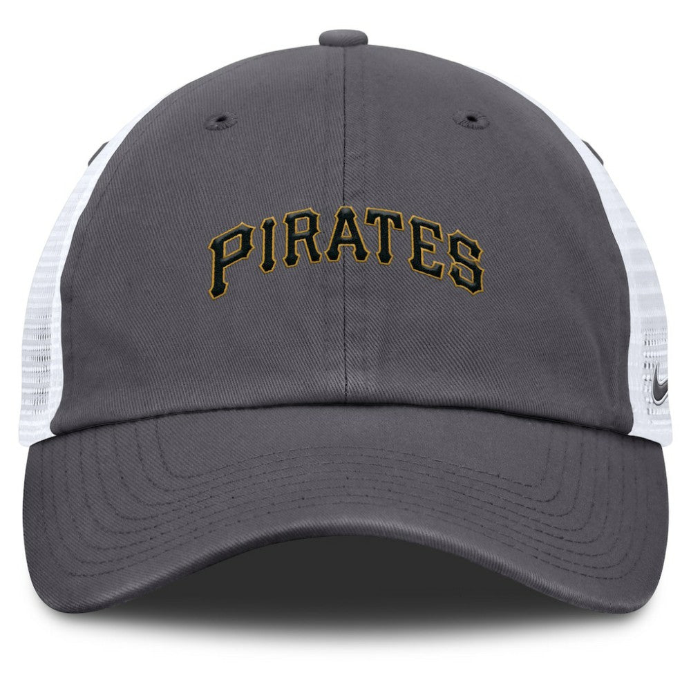 Pittsburgh Pirates Nike Wordmark Club Adjustable Trucker Hat - MLB Hats