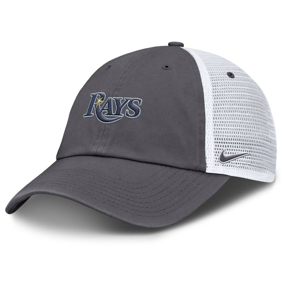 Tampa Bay Rays Nike Wordmark Club Adjustable Trucker Hat - MLB Hats