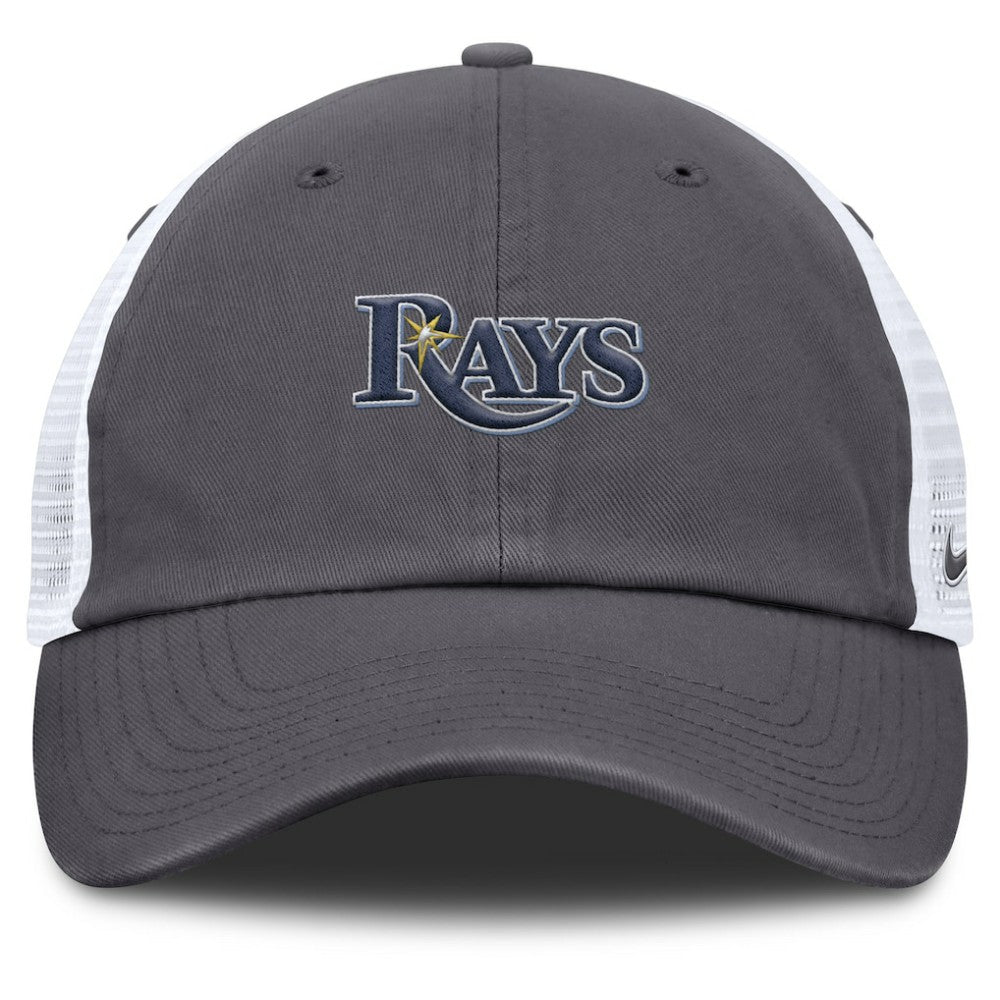Tampa Bay Rays Nike Wordmark Club Adjustable Trucker Hat - MLB Hats