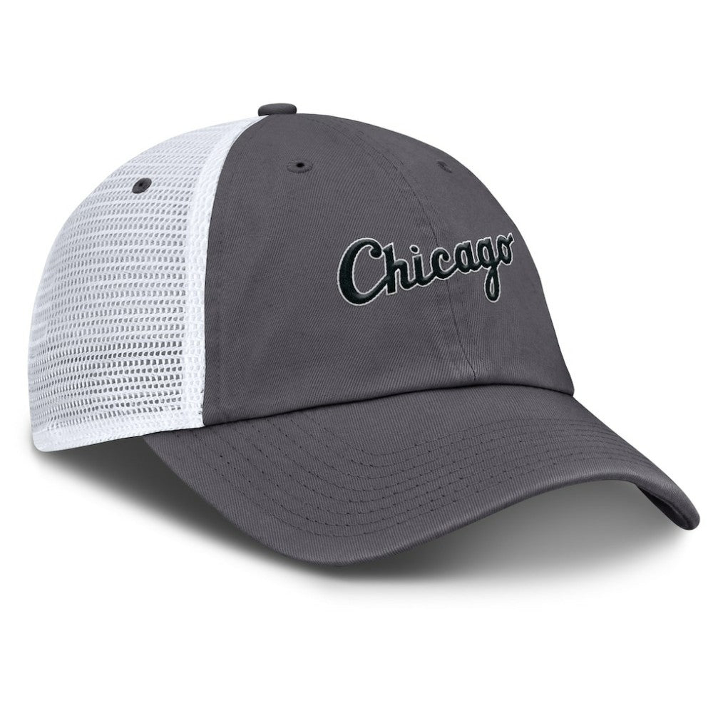 Chicago White Sox Nike Wordmark Club Adjustable Trucker Hat - MLB Hats