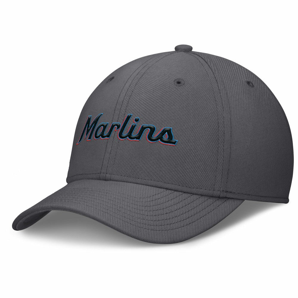 Miami Marlins Nike Swoosh Performance Flex Hat - MLB Hats