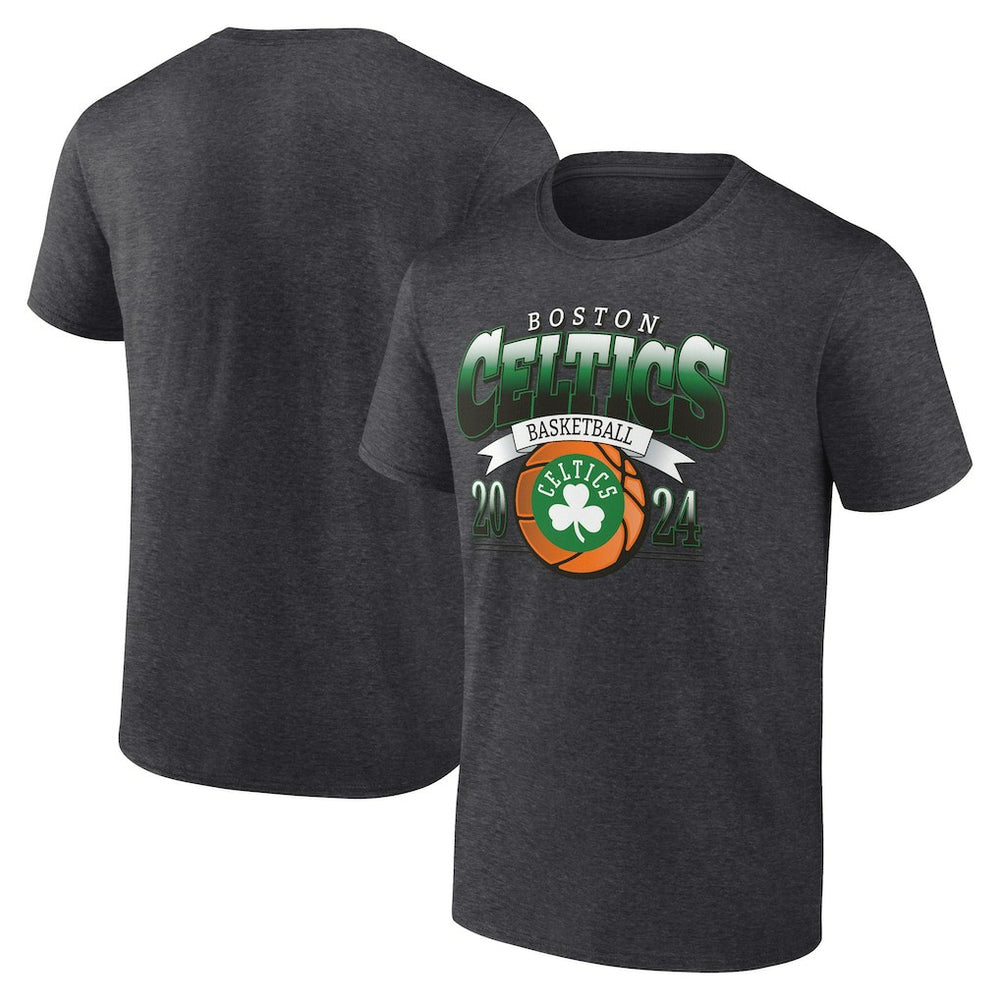 Charcoal Boston Celtics Fast Break Finisher T-Shirt | NBA
