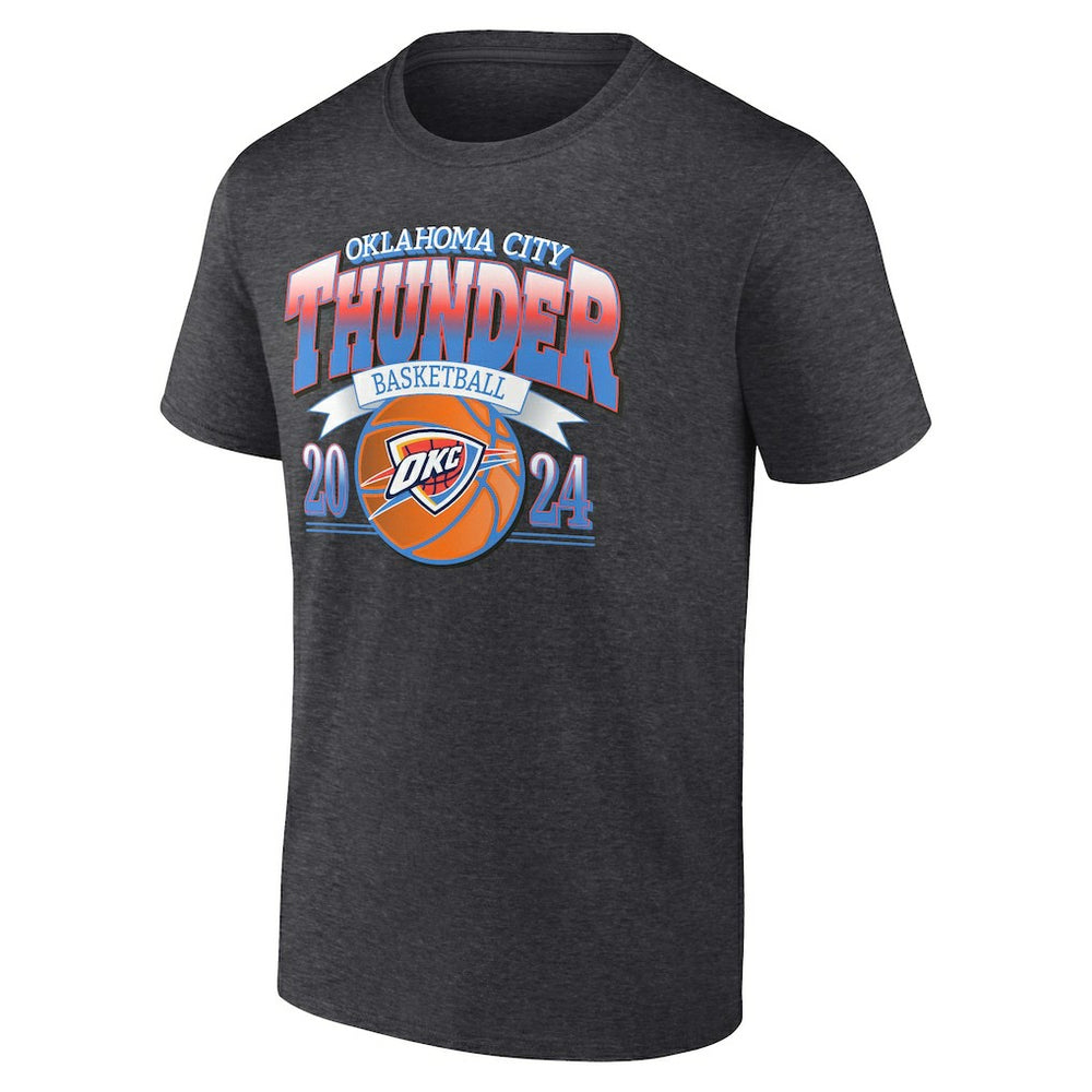 Charcoal Oklahoma City Thunder Fast Break Finisher T-Shirt | NBA