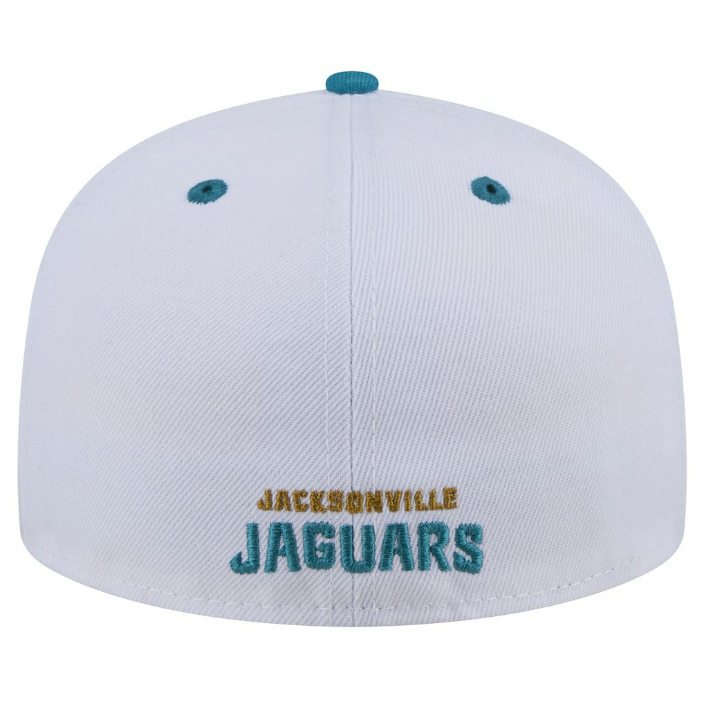 Jacksonville Jaguars Throwback Logo Flipside Two-Tone 59FIFTY Fitted Hat | NFL Discount