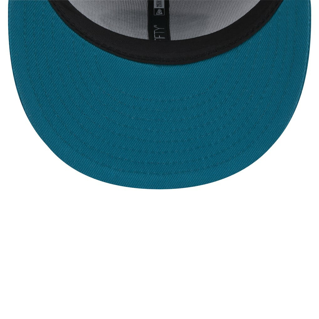 Jacksonville Jaguars Throwback Logo Flipside Two-Tone 59FIFTY Fitted Hat | NFL Discount