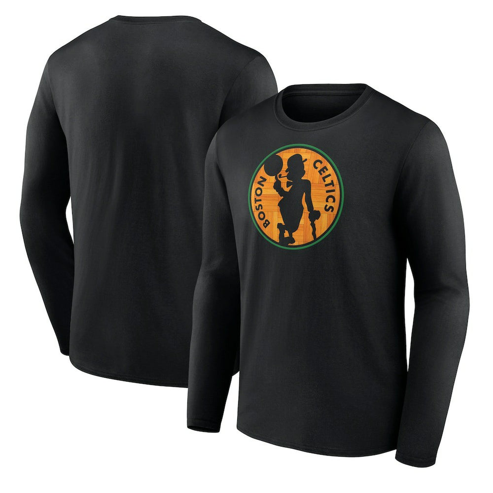 Black Boston Celtics Hardwood Long Sleeve T-Shirt | NBA