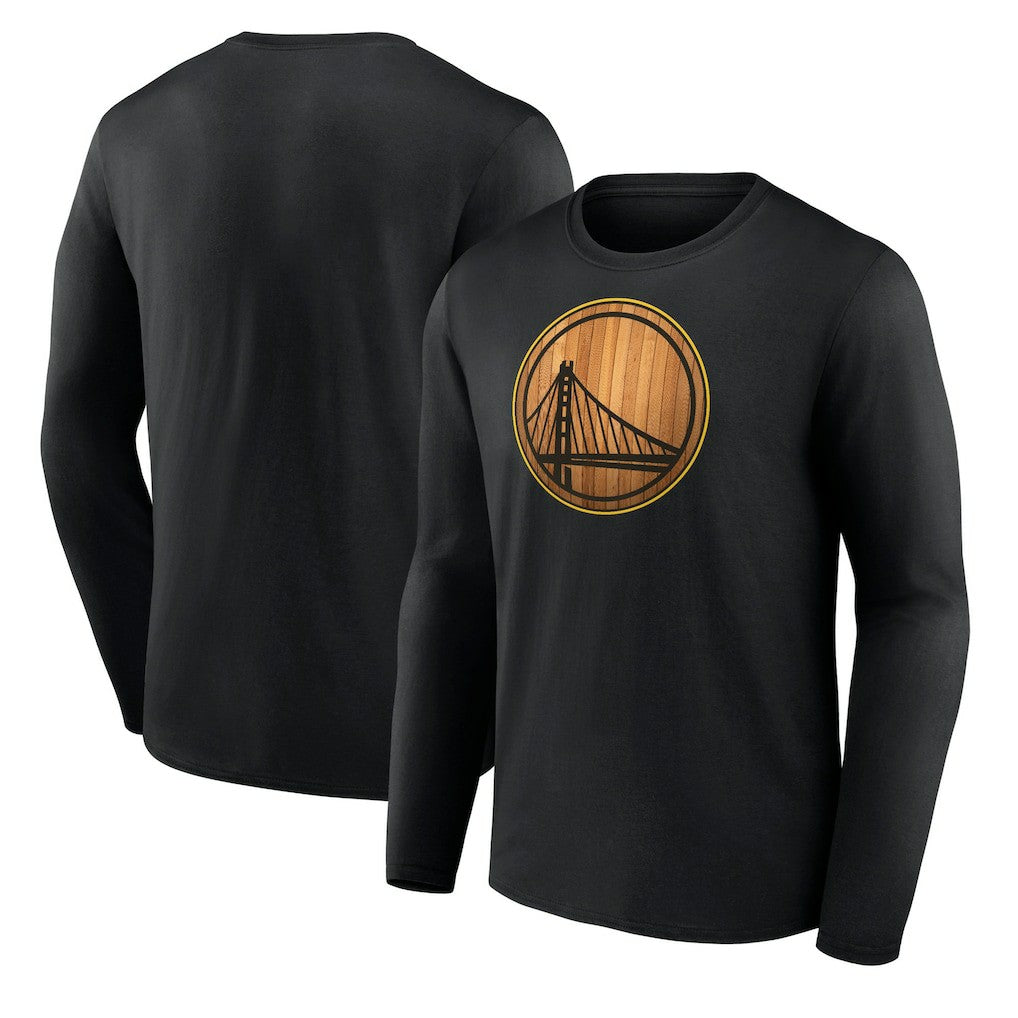 Black Golden State Warriors Hardwood Long Sleeve T-Shirt sale | NBA