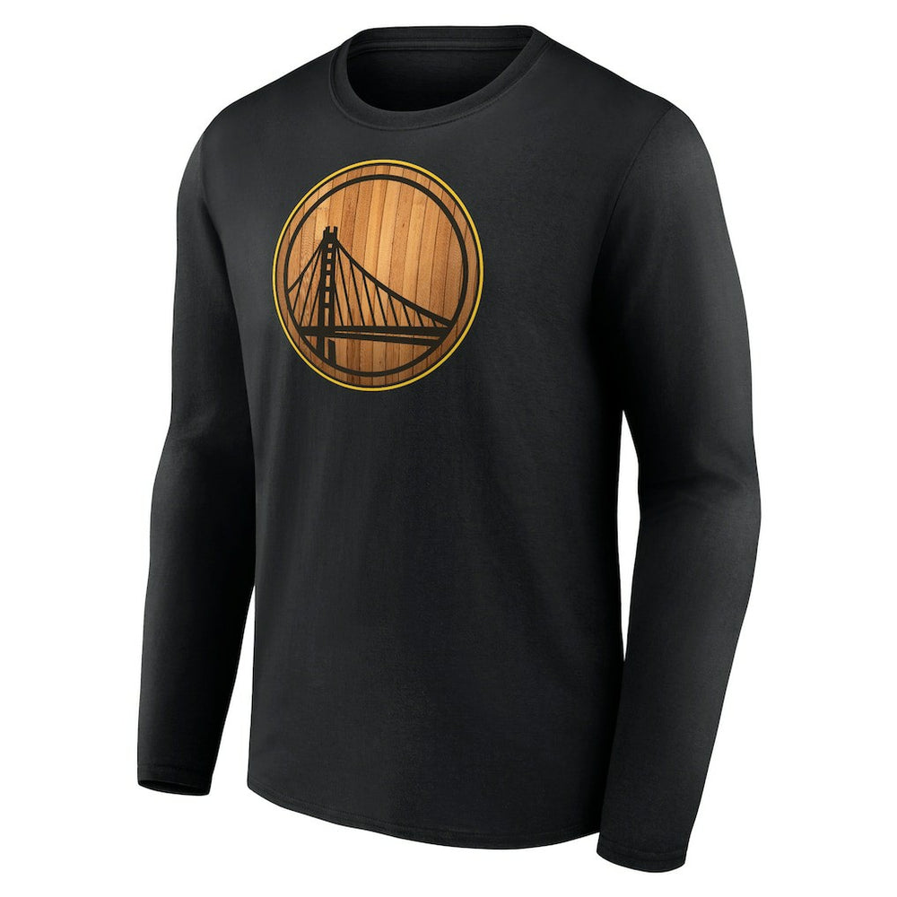 Black Golden State Warriors Hardwood Long Sleeve T-Shirt sale | NBA